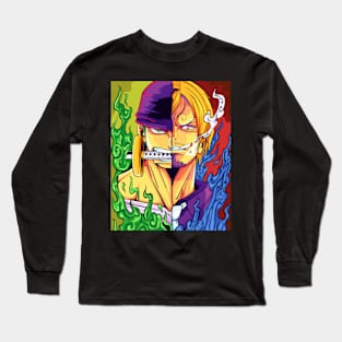 zoro x sanji pop art Long Sleeve T-Shirt